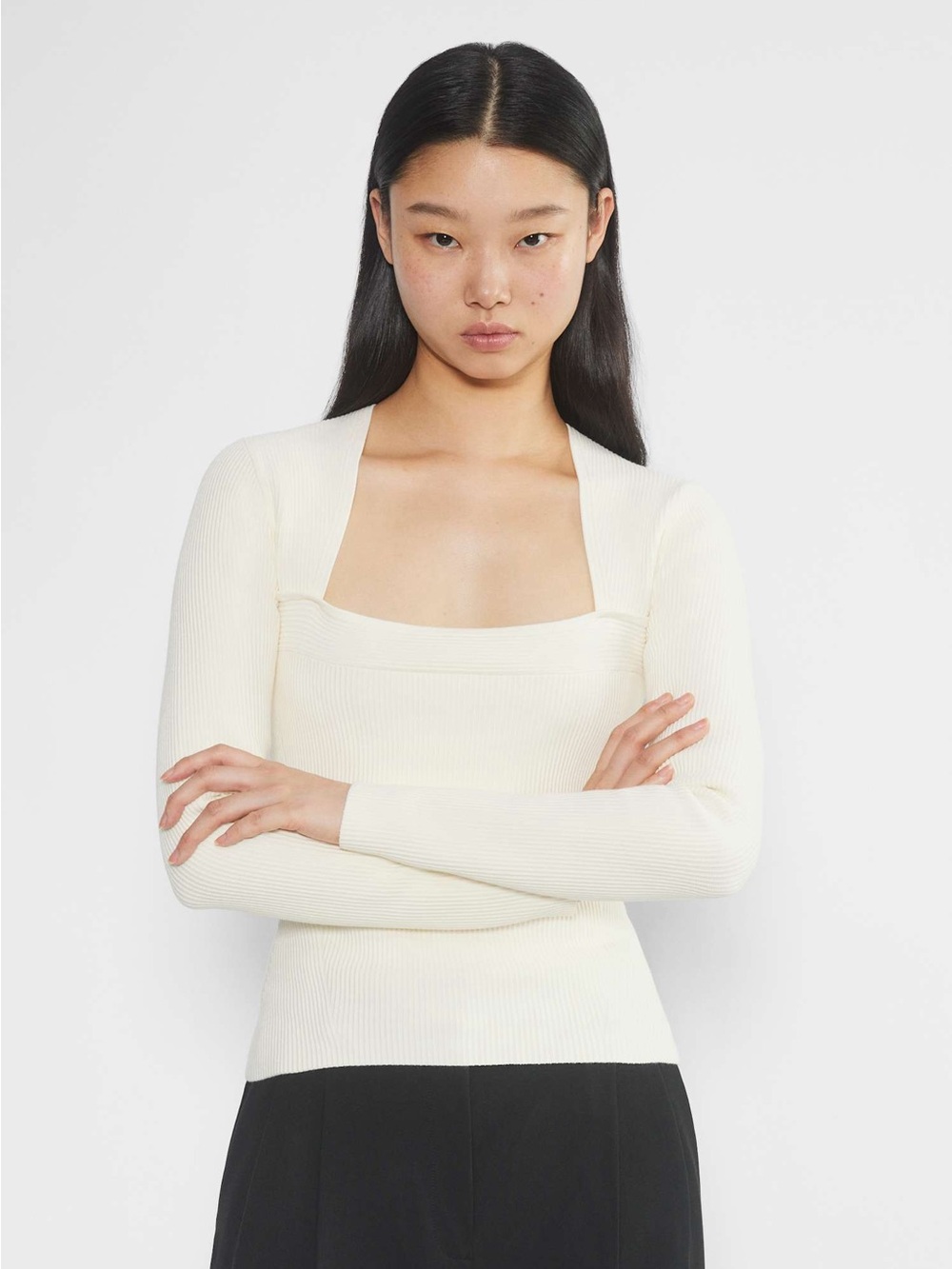 Aritzia Babaton Grid Longsleeve top